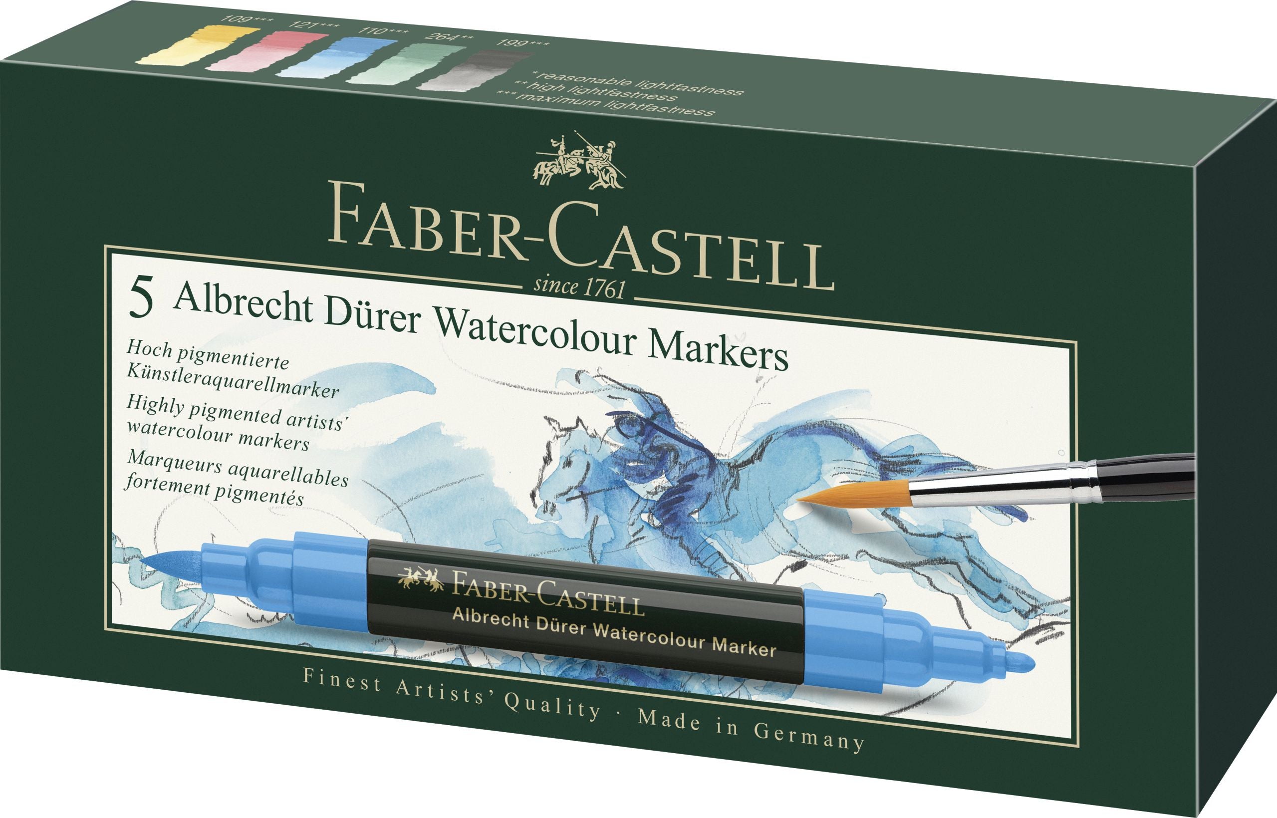 SET 5 MARKERE SOLUBILE A.DURER FABER-CASTELL SET 5 MARKERE SOLUBILE A.DURER FABER-CASTELL
